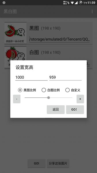 黑白图app